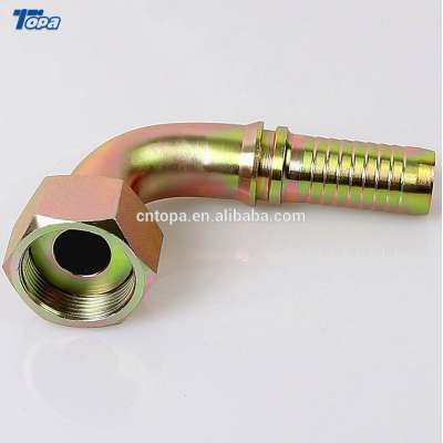 90 degree metric female flat seat hydraulic hose crimping fittings 20291